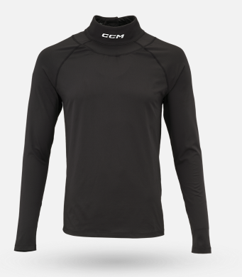 CCM COMPRESSION LONG SLEEVE NECK GUARD SHIRT - JR.