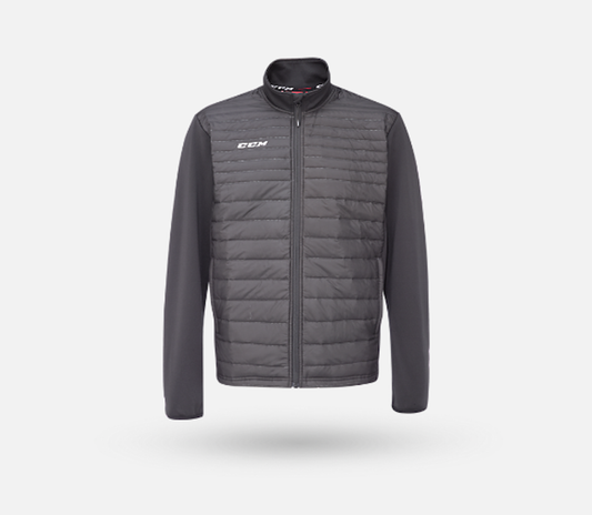 S23 CCM QUILTED TEAM JACKET - GREY LARGE